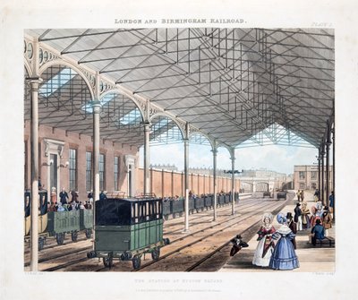 The Station at Euston Square, 1837 by Thomas Talbot Bury